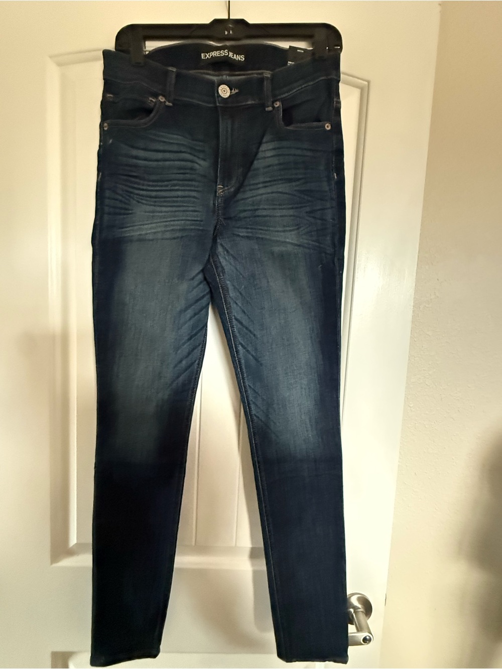 Express Women’s Dark Blue Slim Fit Jeans